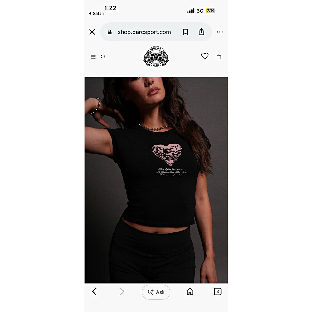 DARCSport Women's Memento Mori Graphic T-Shirt- Sample Piece, Small